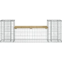 Puutarhapenkki kivikorilla 183x41x60,5 cm kyllästetty mänty