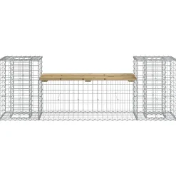 Puutarhapenkki kivikorilla 183x41x60,5 cm kyllästetty mänty