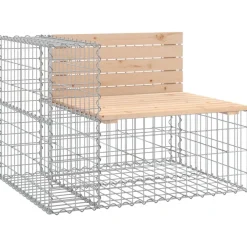 Puutarhapenkki kivikorilla 184x71x65,5 cm, mänty