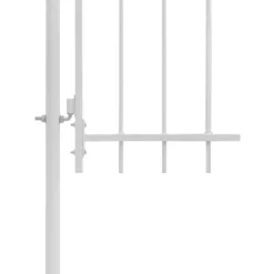 Puutarhaportti, teräs, 1x1.75m, valkoinen
