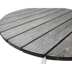 Puutarhapöytä Baltic Garden Scottsdale Ø112cm harmaa/valkoinen