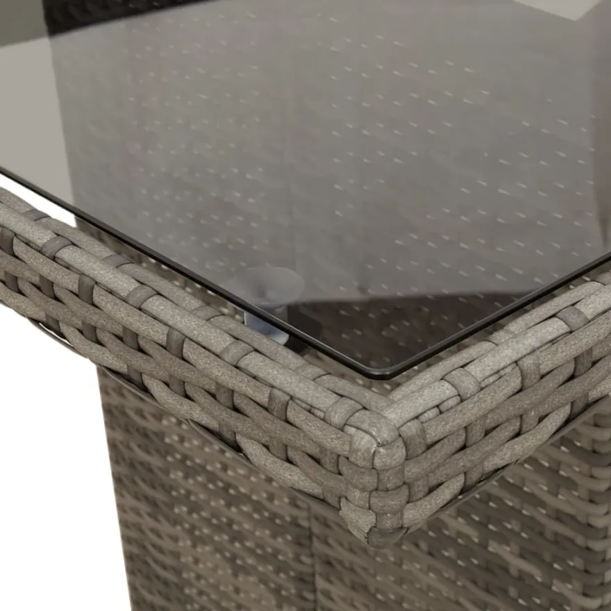 Puutarhapöytä polyrottinki, 190x80x75 cm, eri pöytälevymateriaalit ja värit (33233)