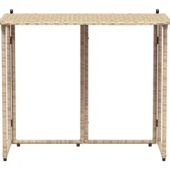 Puutarhapöytä taitettava, 90x51x75 cm polyrottinki, eri värejä (44742)