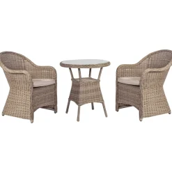 Puutarharyhmä Home4You TOSCANA, 2 tuolia, beige