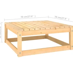 Puutarhasohvasarja, pehmusteilla, mäntypuu, 8-osainen, eri värivaihtoehtoja