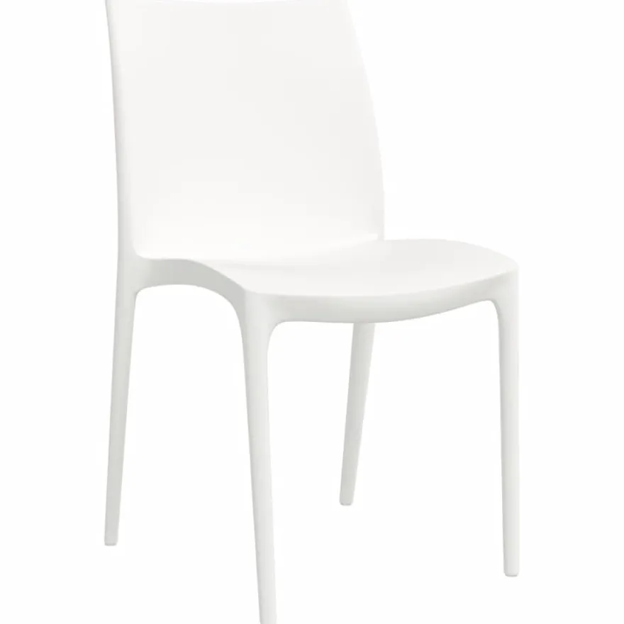 Puutarhatuolit 2 kpl valkoinen 50x46x80 cm polypropeeni