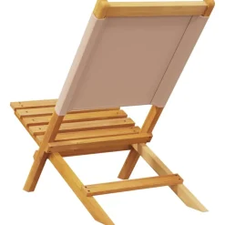 Puutarhatuolit, täysi akasiapuu ja kangas, eri värejä ja pakkauskokoja (33696)