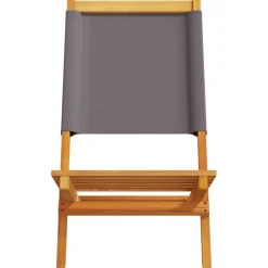 Puutarhatuolit, täysi akasiapuu ja kangas, eri värejä ja pakkauskokoja (33696)