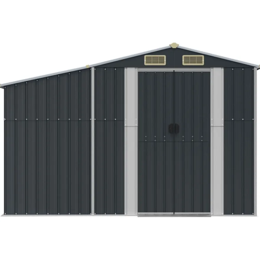 Puutarhavaja galvanoitu teräs, leveys 277 cm, eri värejä ja kokoja (29666)