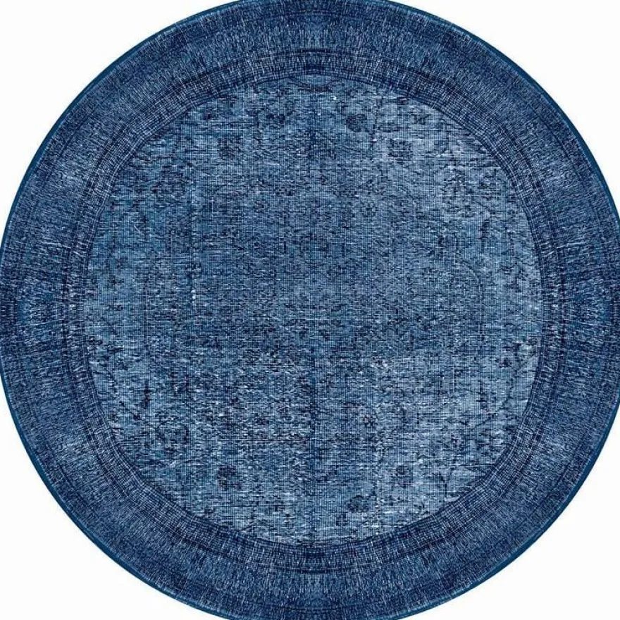 Pyöreä matto Linento Dorian Chenille Ø150cm sininen