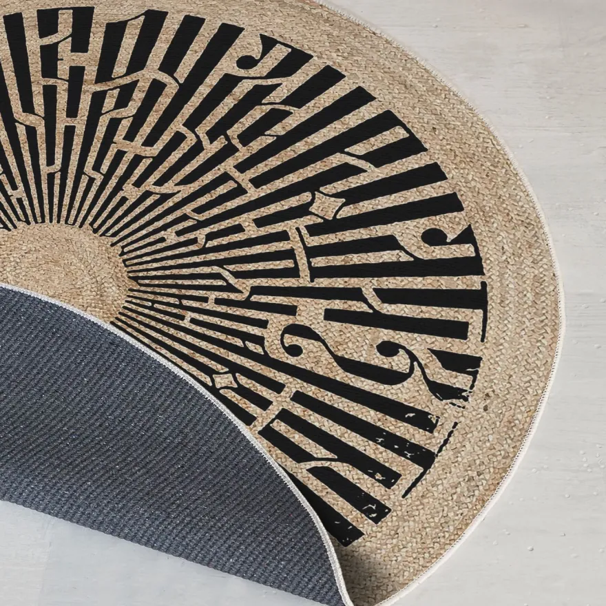 Pyöreä matto Linento Woopamuk532, kerma, eri kokoja