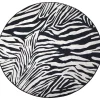 Pyöreä matto Linento Zebra mustavalkoinen, eri kokoja