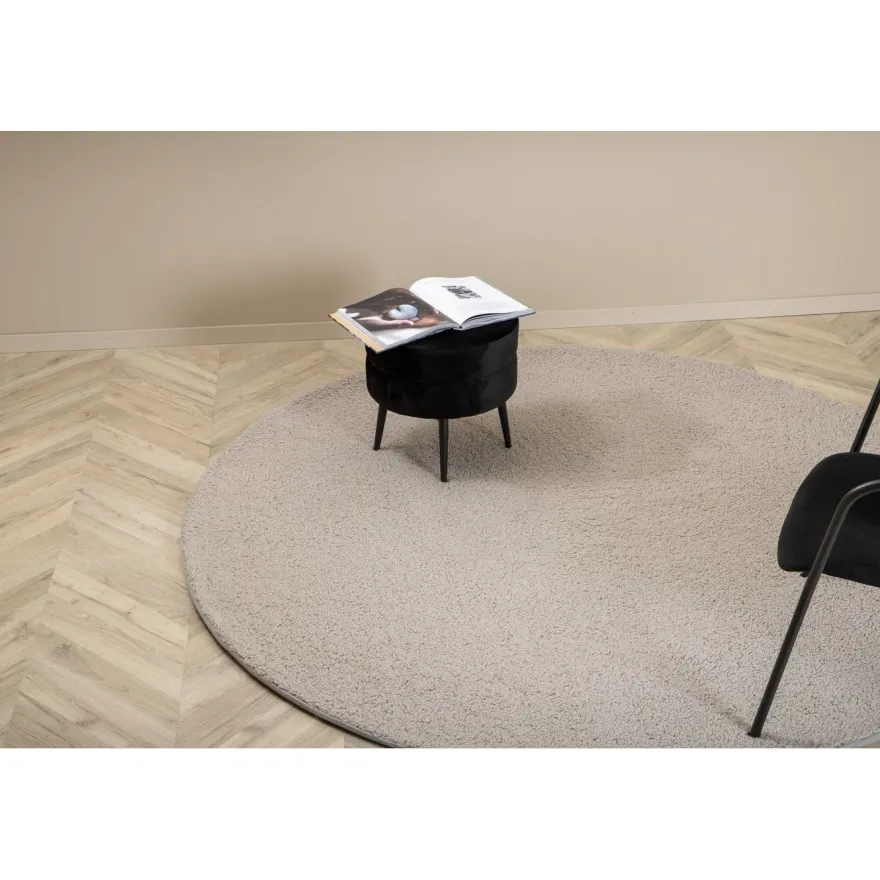 Pyöreä nukkamatto Venture Home Teddy, Ø200cm