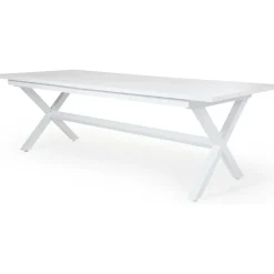 Pöytä Hillmond, jatkettava, 100x240/310cm, valkoinen