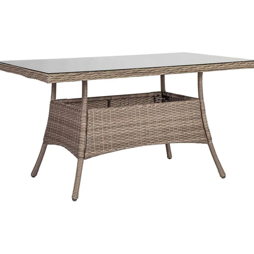 Pöytä Home4you Toscana, 140x80cm, harmaanbeige