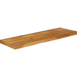 Pöytälevy elävä reuna 120x30x2,5 cm täysi mangopuu (70530)