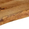 Pöytälevy elävä reuna 140x30x2,5 cm täysi mangopuu (70435)