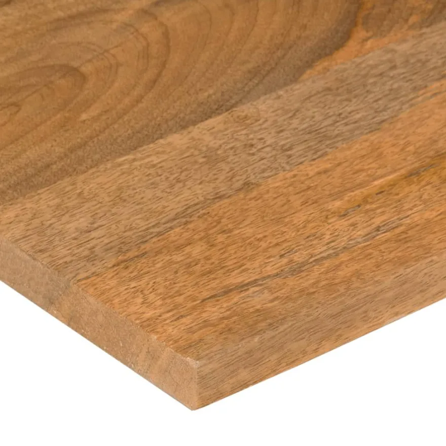 Pöytälevy kaarella 120x60x2,5 cm täysi karkea mangopuu (70218)
