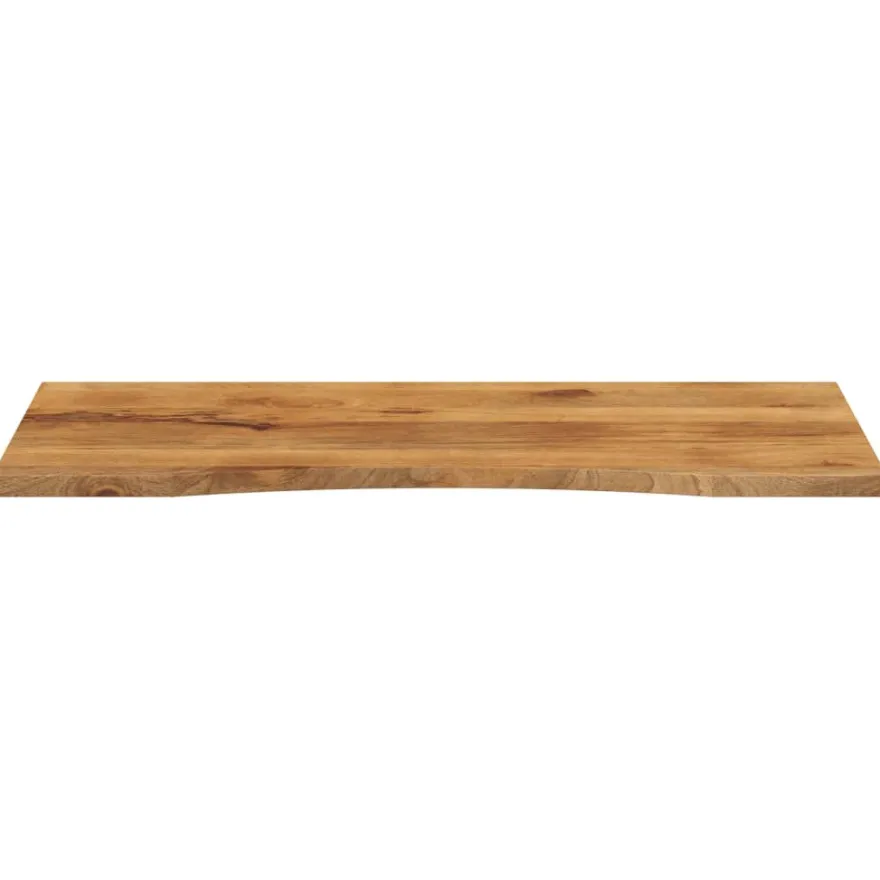 Pöytälevy kaarella 120x60x2,5 cm täysi karkea mangopuu (70218)