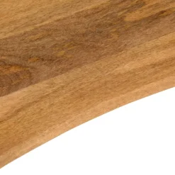 Pöytälevy kaarella 120x60x2,5 cm täysi karkea mangopuu (70218)