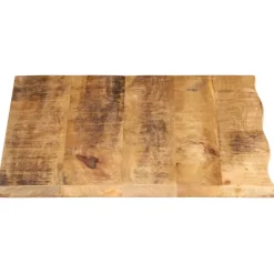 Pöytälevy 90x60x3,8 cm elävä reuna karkea täysi mangopuu (70405)