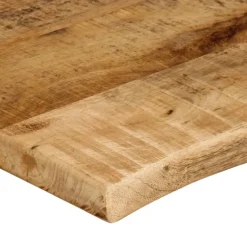 Pöytälevy 90x60x3,8 cm elävä reuna karkea täysi mangopuu (70405)