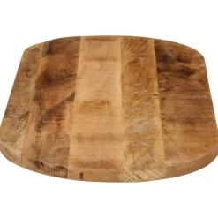 Pöytälevy 120x60x2,5 cm ovaali täysi karkea mangopuu (70110)