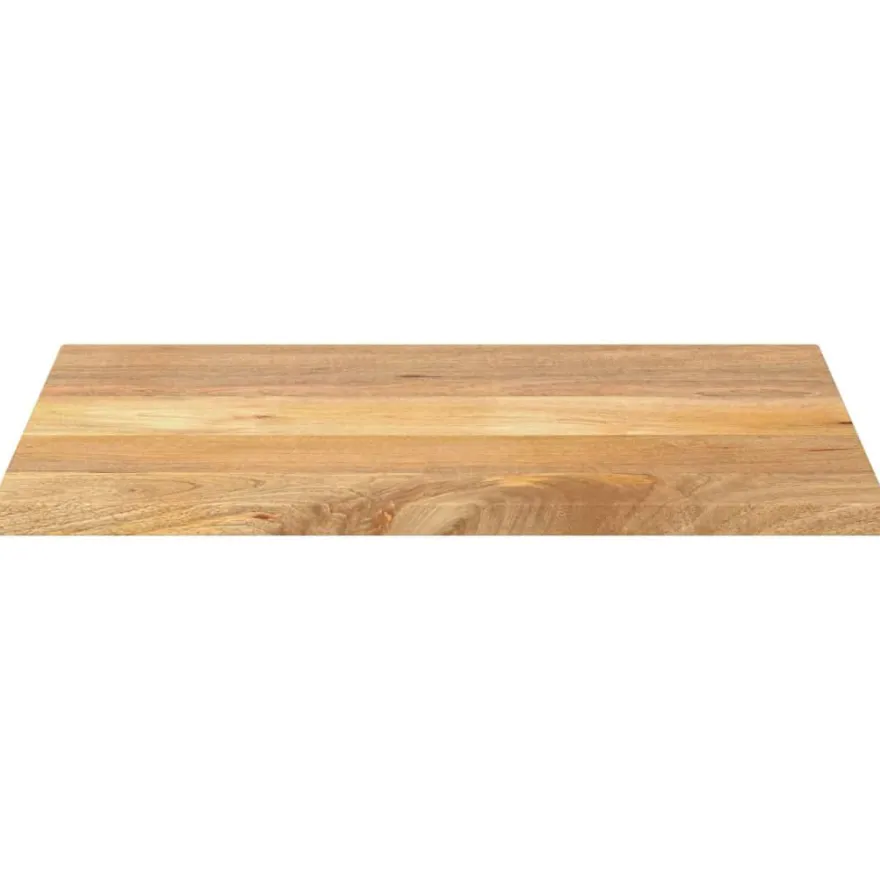 Pöytälevy 80x70x2,5 cm suorakaide karkea täysi mangopuu (71475)