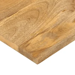 Pöytälevy 80x70x2,5 cm suorakaide karkea täysi mangopuu (71475)