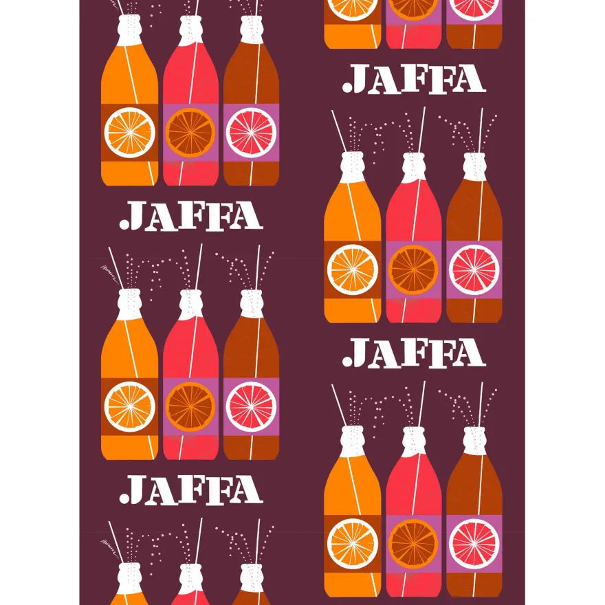 Pöytäliina Vallila Jaffa, viini, 140x250 cm