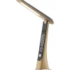 Pöytävalaisin FocusLight Smart LED ladattava, 5W, CCT, puu/musta
