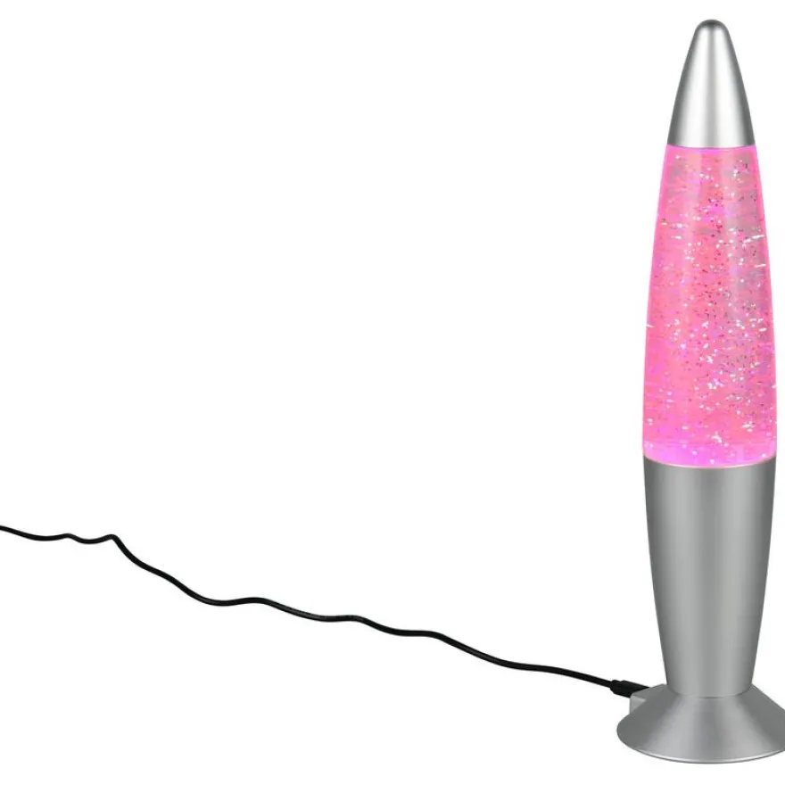 Pöytävalaisin Trio Fame 34.5cm LED RGB titaani