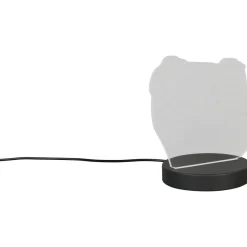 Pöytävalaisin Trio Joy LED RGB musta