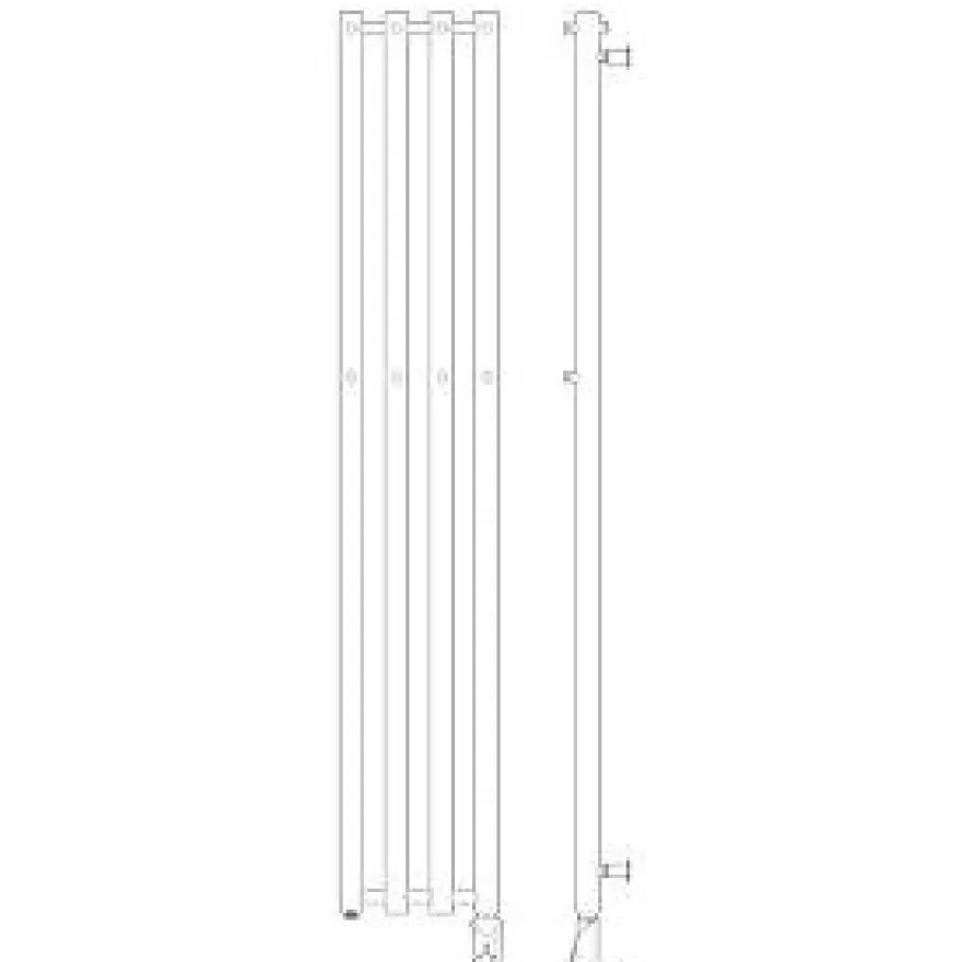 Pyyhekuivain Nordhem Rosendal, 1500x260mm, 350/182W, mattamusta