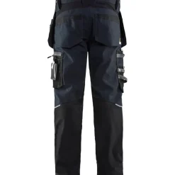 Riipputaskuhousut Blåkläder 1599 Stretch, tummansininen/musta