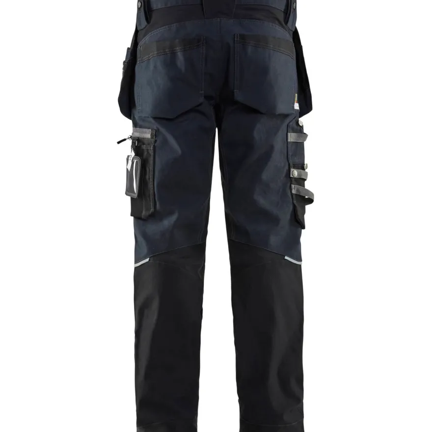 Riipputaskuhousut Blåkläder 1599 Stretch, tummansininen/musta