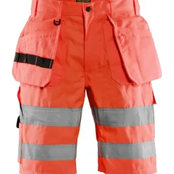 Riipputaskushortsit Blåkläder 1535 Highvis, huomiopunainen