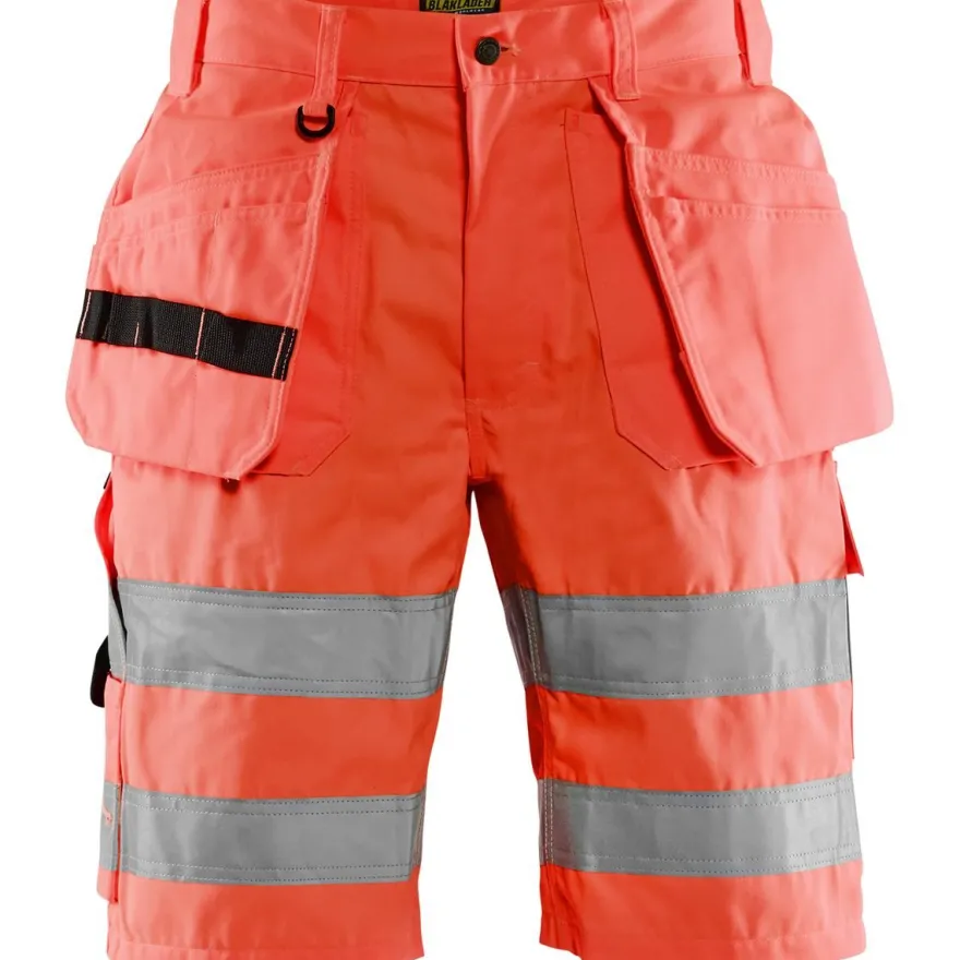 Riipputaskushortsit Blåkläder 1535 Highvis, huomiopunainen