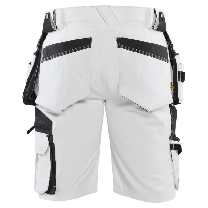 Riipputaskushortsit Blåkläder 1088 Stretch, valkoinen/tummanharmaa