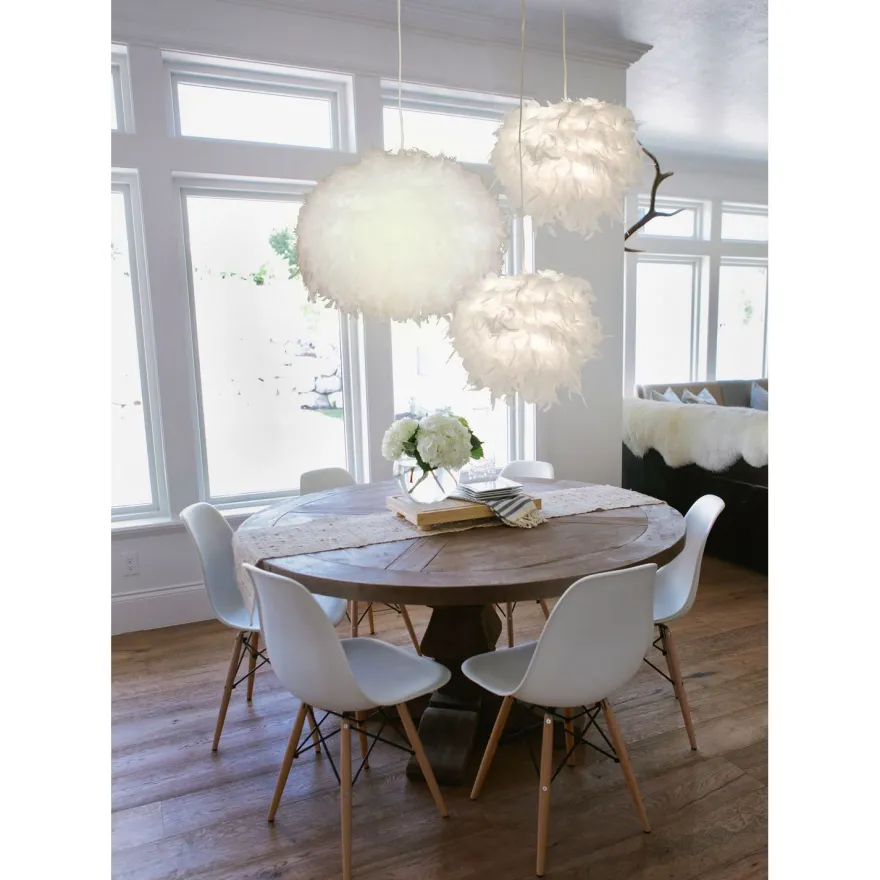 Riippuvalaisin Aneta Lighting Boa, Ø 250x220 mm, valkoinen