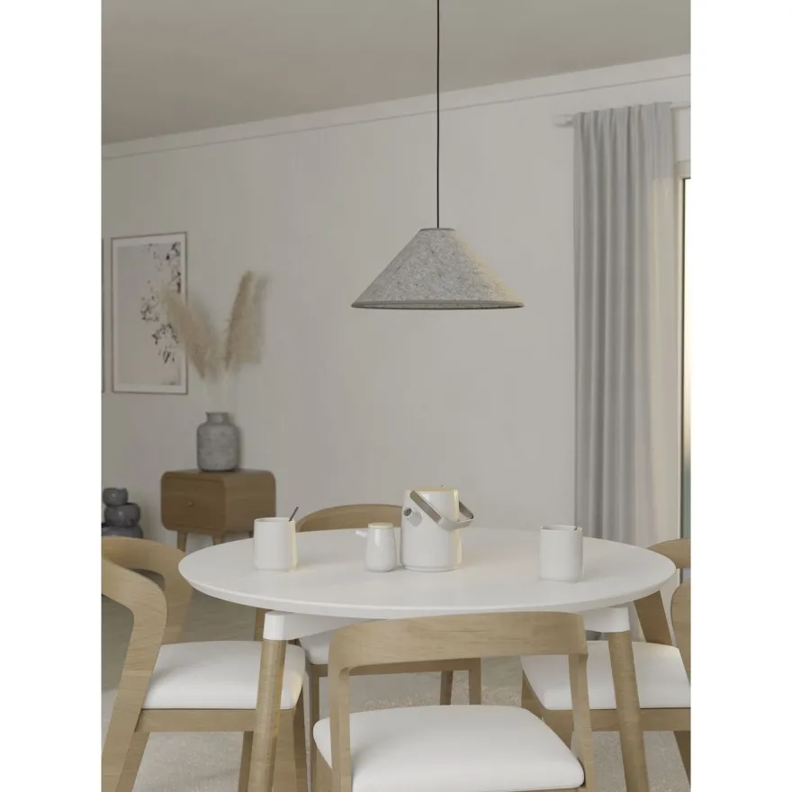 Riippuvalaisin Eglo Alsager, E27, 40W, IP20, vaaleanharmaa