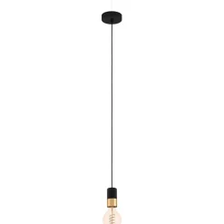 Riippuvalaisin Eglo Calari, 40W, Ø4,5cm, musta/messinki