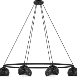 Riippuvalaisin Eglo Cantallops, 6-osainen, musta