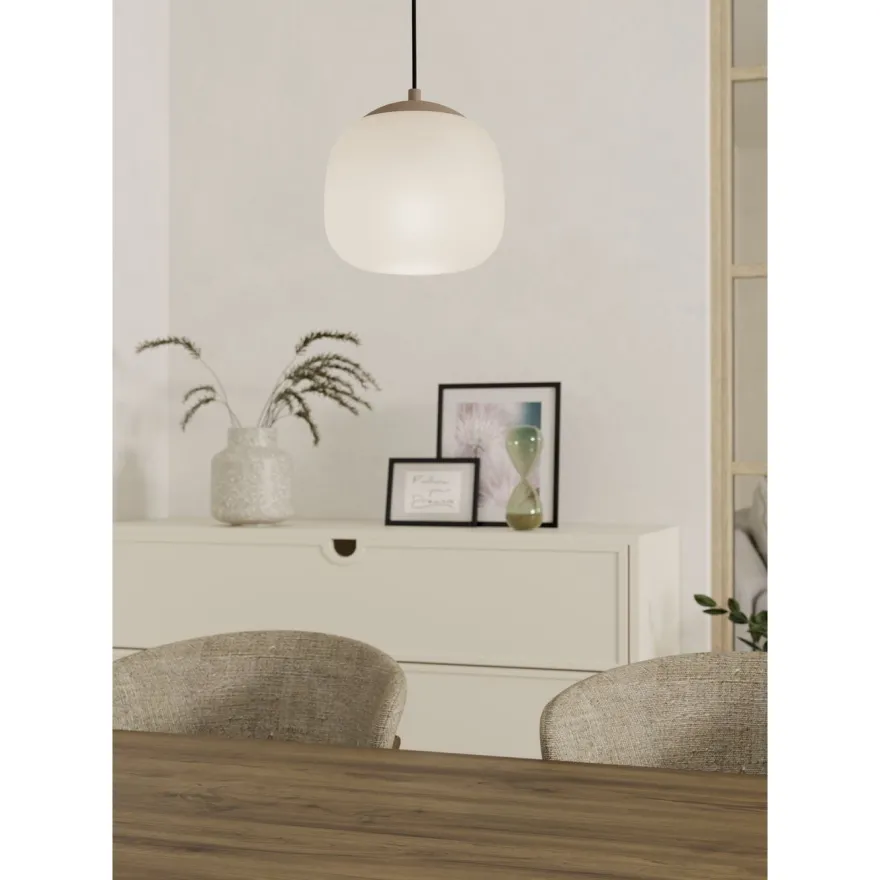 Riippuvalaisin Eglo Cominio, Ø18.5cm, E27, 40W, IP20, hiekka