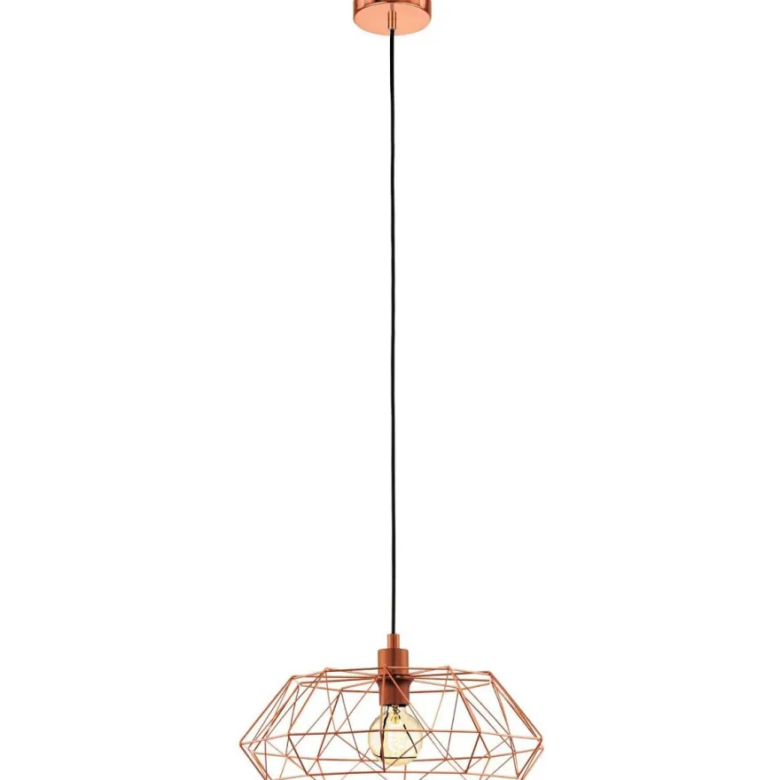 Riippuvalaisin Eglo Vintage Carlton 2, Ø45,5cm, kupari