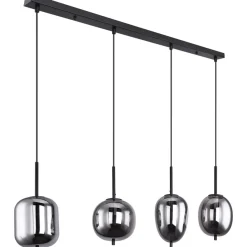 Riippuvalaisin Globo Blacky, 100cm, savunharmaa/musta