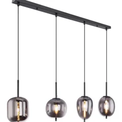 Riippuvalaisin Globo Blacky, 100cm, savunharmaa/musta
