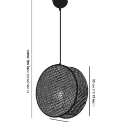 Riippuvalaisin Linento Lighting Big Drum, E27, eri värejä