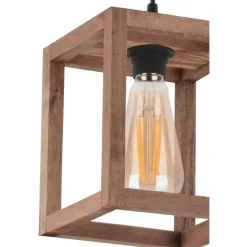 Riippuvalaisin Linento Lighting Cube, E27, max. 40W, ruskea