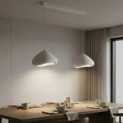 Riippuvalaisin Linento Lighting Lora 30-2-C-Luna, 2-osainen, valkoinen